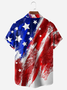 Hardaddy Big Size Flag Animal Pig Chest Pocket Short Sleeve Casual Shirt