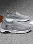 Hardaddy Men's Breathable Fly Mesh Shock Absorbing Slip-On Casual Sneakers