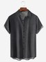 Hardaddy Gradient Color Chest Pocket Short Sleeve Casual Shirt