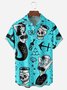 Hardaddy Big Size Mermaid Chest Pocket Short Sleeve Hawaiian Shirt