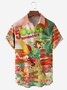 Hardaddy Party Shirts It's 5 O'Clock Somewhere Parrot Chest Pocket Short Sleeve Hawaiian Shirt