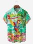 Hardaddy Party Shirts It's 5 O'Clock Somewhere Parrot Chest Pocket Short Sleeve Hawaiian Shirt