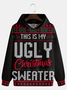 Hardaddy Christmas Text Letter Ugly Hoodie