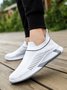 Hardaddy Men Minimalist Breathable Mesh Fabric Slip On Sneakers