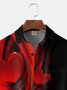 Hardaddy Valentine Day Shirts For Men Valentine's Day Chest Pocket Short Sleeve Casual Shirt