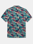 Ukiyoe Wave Carp Cotton Shirt