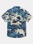 Ukiyo-e Waves Cotton Shirt