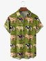 Animal Chest Pocket Short Sleeve Hawaiian Shirt By Andreea Dumuta