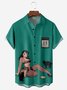 Green Beauty Cat Shirt By Alice Meow