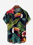 Moisture-wicking Toucan Chest Pocket Hawaiian Shirt
