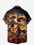 Moisture-wicking Cinco de Mayo Skeleton Chest Pocket Hawaiian Shirt