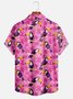 Moisture-wicking Tropical Plant Toucan Short Sleeve Aloha Shirt