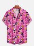 Moisture-wicking Tropical Plant Toucan Short Sleeve Aloha Shirt