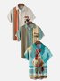 3-Pack Moisture-wicking Breathable Toucan Rooster Chest Pocket Hawaiian Shirt