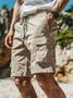 Waterproof Plain Cargo Shorts
