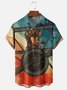 Moisture-wicking Dachshund Chest Pocket Hawaiian Shirt