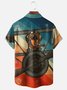 Moisture-wicking Dachshund Chest Pocket Hawaiian Shirt