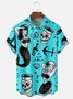 Hardaddy Mermaid Chest Pocket Short Sleeve Hawaiian Shirt