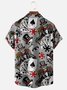 Poker Chest Pocket Short Sleeve Hawaiian Shirt