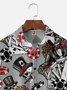 Poker Chest Pocket Short Sleeve Hawaiian Shirt