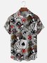 Poker Chest Pocket Short Sleeve Hawaiian Shirt
