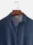 Hardaddy Gradient Color Chest Pocket Short Sleeve Casual Shirt