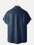 Hardaddy Gradient Color Chest Pocket Short Sleeve Casual Shirt