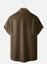 Hardaddy Gradient Color Chest Pocket Short Sleeve Casual Shirt