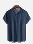 Hardaddy Gradient Color Chest Pocket Short Sleeve Casual Shirt