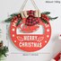 Christmas Wreath Door Berry Pine Cone Wreath with Red Bow Christmas Front Door Wreath Artificial Christmas Wreath with Christmas Balls and Pine