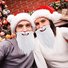 Fluffy Red Santa Hats Set with Plush Brim and Liner for Adults Men Women Kids - Christmas, New Year Party Supplies & Gifts