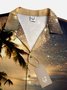 Moisture-wicking Ocean Gold Beach Art Hawaiian Shirt