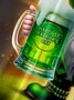 Moisture wicking St. Patrick's Day Shamrock Gnome Beer Chest pocket Casual shirt