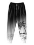 Moisture wicking Gradient Coconut Tree Casual Pants