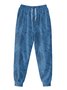 Moisture wicking Plant Leaf Pattern Casual Pants