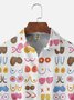 Moisture-wicking Art Boobs Chest Pocket Casual Shirt