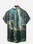 Moisture-wicking Bigfoot vs. Alien Chess Chest Pocket Hawaiian Shirt