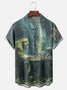 Moisture-wicking Bigfoot vs. Alien Chess Chest Pocket Hawaiian Shirt