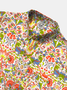 The White Lotus Cotton Shirt Surreal Nature-Inspired Statement