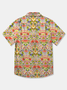 The White Lotus Cotton Shirt Surreal Nature-Inspired Statement