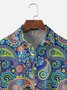 Moisture Wicking Paisley Chest Pocket Hawaiian Shirt