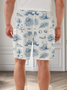 Moisture Wicking Floral Casual Shorts