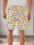 Moisture Wicking Floral Casual Shorts