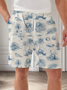 Moisture Wicking Floral Casual Shorts