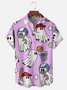 Moisture-wicking Ghost Football Baseball Football Fun Chest Pocket Casual Shirt