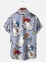Moisture-wicking Ghost Football Baseball Football Fun Chest Pocket Casual Shirt