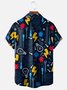 Moisture-wicking Robot Fun Smart Lightning Chest Pocket Casual Shirt