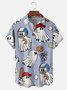 Moisture-wicking Ghost Football Baseball Football Fun Chest Pocket Casual Shirt