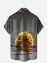 Moisture-wicking Violent Bee Fun Art Chest Pocket Hawaiian Shirt