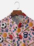 Moisture-wicking Football Baseball Rugby Fun Chest Pocket Casual Shirt